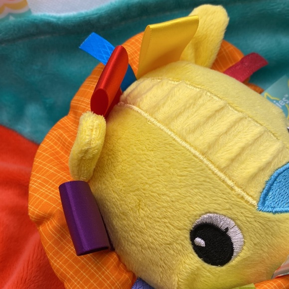 Bright Starts Taggies Lion Lovey 14” Security Blanket Baby Stuffed Toy Infant - Picture 10 of 11